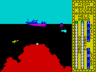 Scuba Dive screenshot 3 for ZX Spectrum